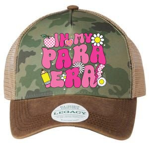 In My Para Era Teacher Back To School First Day Of School Legacy Tie Dye Trucker Hat