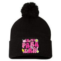 In My Para Era Teacher Back To School First Day Of School Pom Pom 12in Knit Beanie