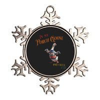 In My Porch Goose And Chill Era Funny Metallic Star Ornament