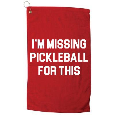 I'm Missing Pickleball For This Golf Towel