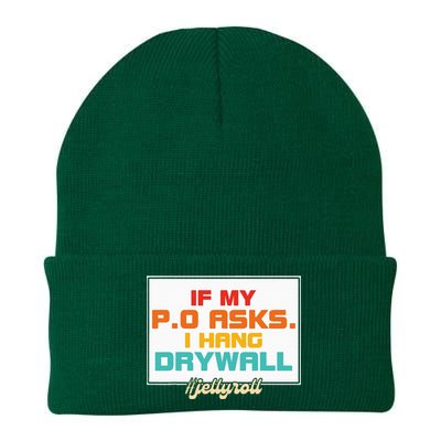 If My P.O Asks. I Hang Drywall Knit Cap Winter Beanie