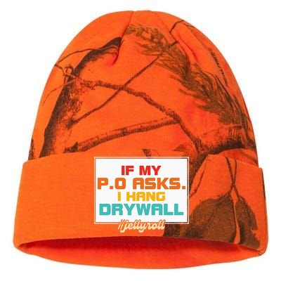 If My P.O Asks. I Hang Drywall Kati Licensed 12" Camo Beanie