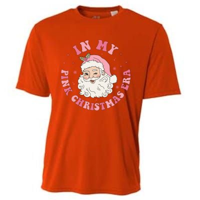 In My Pink Christmas Era Groovy Gift Cooling Performance Crew T-Shirt