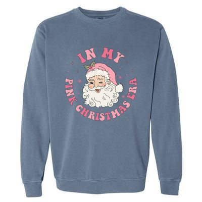 In My Pink Christmas Era Groovy Gift Garment-Dyed Sweatshirt