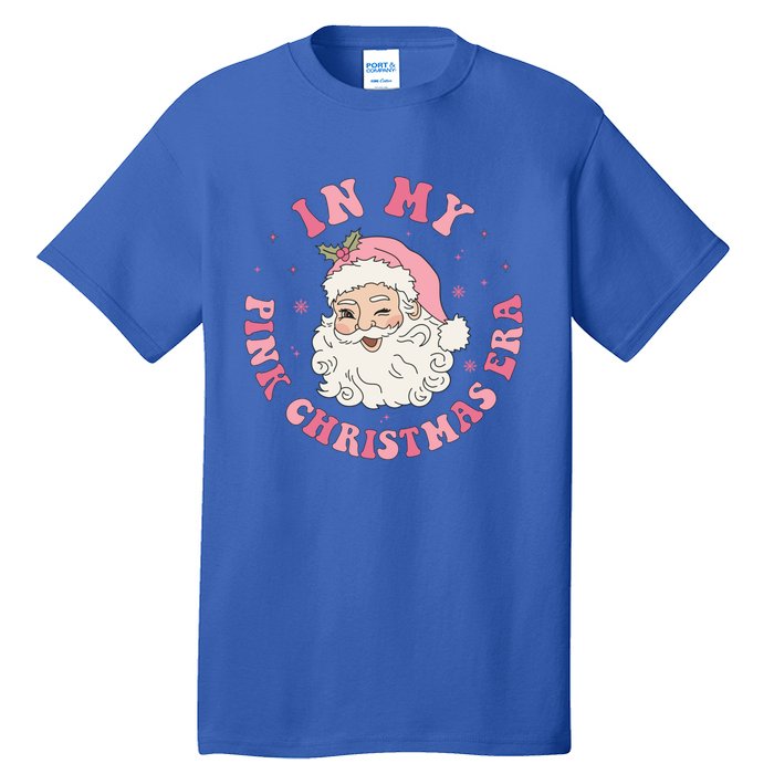 In My Pink Christmas Era Groovy Gift Tall T-Shirt