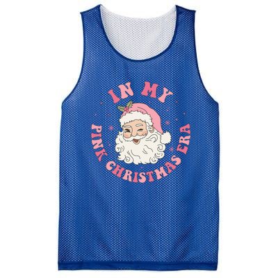 In My Pink Christmas Era Groovy Gift Mesh Reversible Basketball Jersey Tank