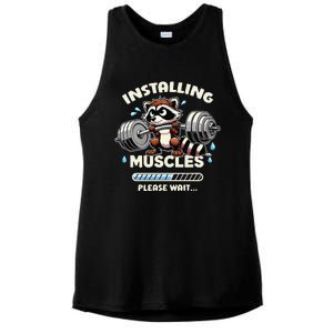 Installing Muscle Please Wait Ladies PosiCharge Tri-Blend Wicking Tank