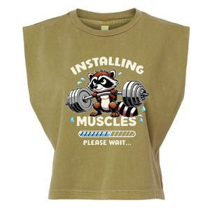 Installing Muscle Please Wait Garment-Dyed Women's Muscle Tee