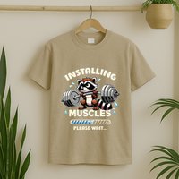 Installing Muscle Please Wait T-Shirt