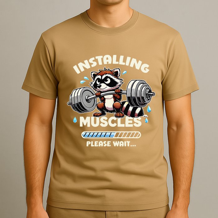 Installing Muscle Please Wait T-Shirt