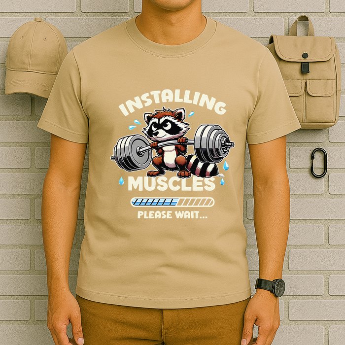 Installing Muscle Please Wait T-Shirt