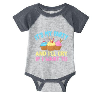 Its My Party And Ill Cry If I Want To Infant Baby Jersey Bodysuit