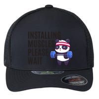 Installing Muscles Please Wait Panda Gym Flexfit Unipanel Trucker Cap