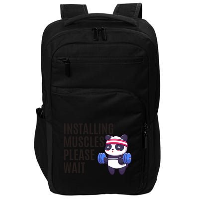 Installing Muscles Please Wait Panda Gym Impact Tech Backpack