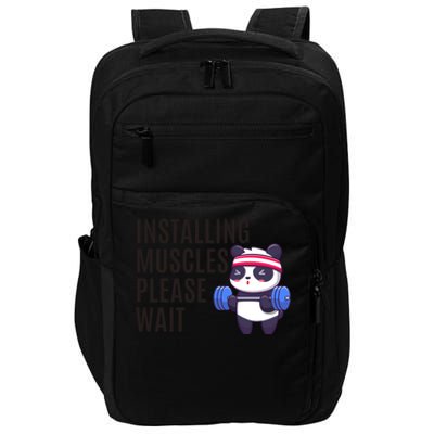 Installing Muscles Please Wait Panda Gym Impact Tech Backpack