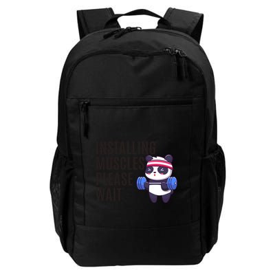 Installing Muscles Please Wait Panda Gym Backpack