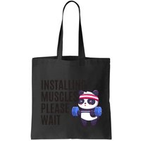 Installing Muscles Please Wait Panda Gym Bag