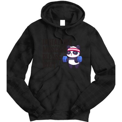 Installing Muscles Please Wait Panda Gym Tie Dye Hoodie