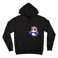 Installing Muscles Please Wait Panda Gym Tall Hoodie
