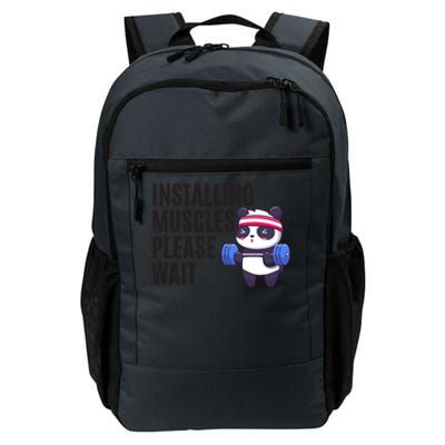 Installing Muscles Please Wait Panda Gym Daily Commute Backpack