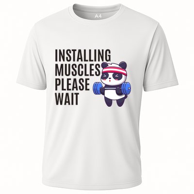 Installing Muscles Please Wait Panda Gym Performance Shirt