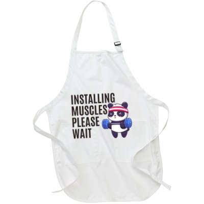 Installing Muscles Please Wait Panda Gym Apron