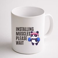 Installing Muscles Please Wait Panda Gym Mug