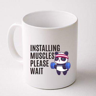 Installing Muscles Please Wait Panda Gym Mug