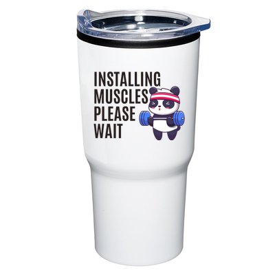 Installing Muscles Please Wait Panda Gym Tumbler