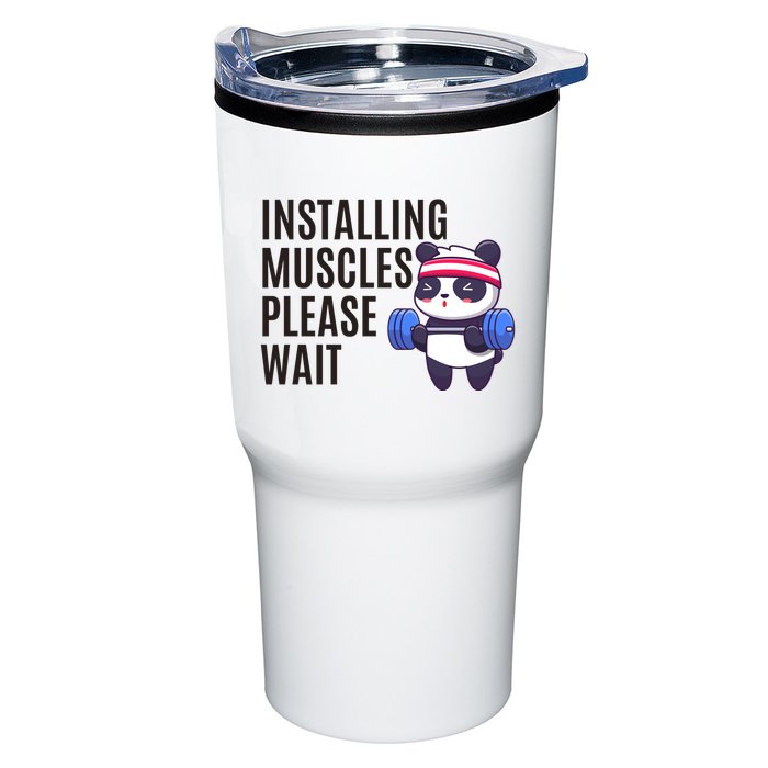 Installing Muscles Please Wait Panda Gym Tumbler