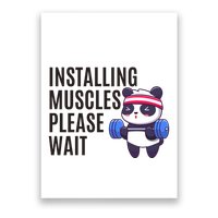 Installing Muscles Please Wait Panda Gym Poster