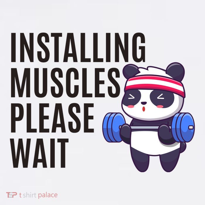 Installing Muscles Please Wait Panda Gym Visor
