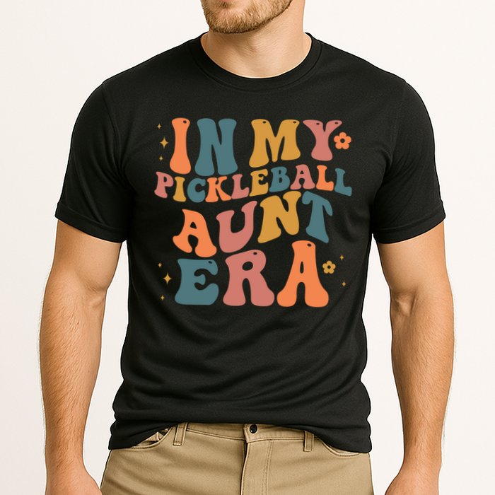 In My Pickleball Aunt Era Funny Groovy S Gift Cooling Performance Crew T-Shirt