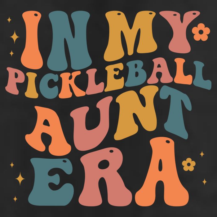 In My Pickleball Aunt Era Funny Groovy S Gift 11oz C Handle Ceramic Mug