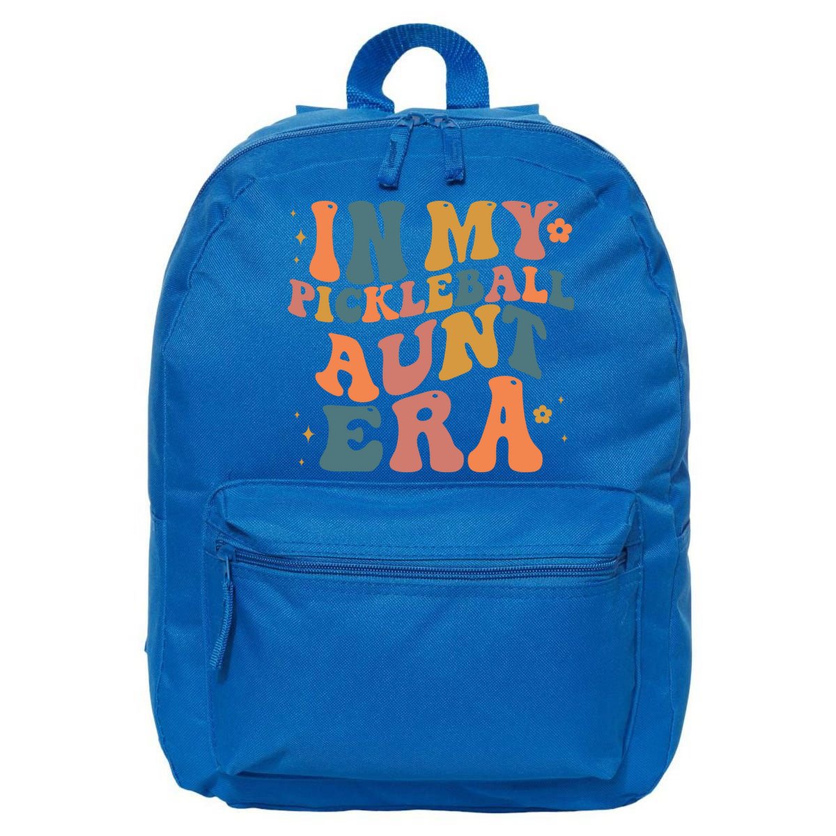 In My Pickleball Aunt Era Funny Groovy S Gift 16 in Basic Backpack