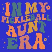 In My Pickleball Aunt Era Funny Groovy S Gift 16 in Basic Backpack