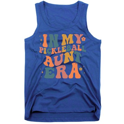 In My Pickleball Aunt Era Funny Groovy S Gift Tank Top