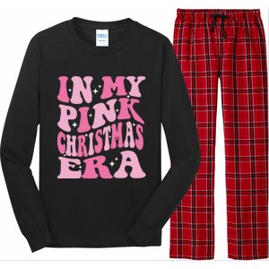 In My Pink Christmas Era Xmas Groovy Santa Squad Holiday Meaningful Gift Long Sleeve Pajama Set