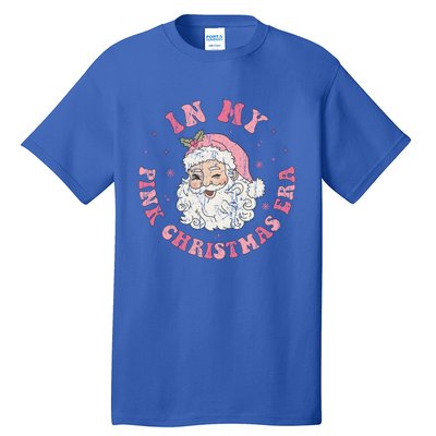 In My Pink Christmas Era Retro Pink Christmas Era Gift Tall T-Shirt