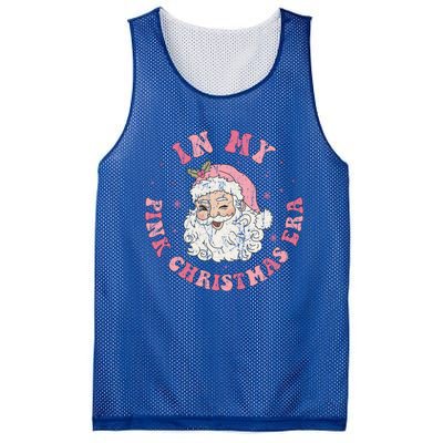 In My Pink Christmas Era Retro Pink Christmas Era Gift Mesh Reversible Basketball Jersey Tank