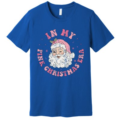 In My Pink Christmas Era Retro Pink Christmas Era Gift Premium T-Shirt