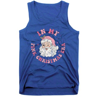 In My Pink Christmas Era Retro Pink Christmas Era Gift Tank Top