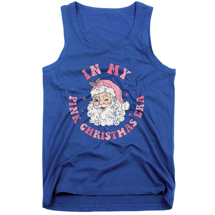 In My Pink Christmas Era Retro Pink Christmas Era Gift Tank Top