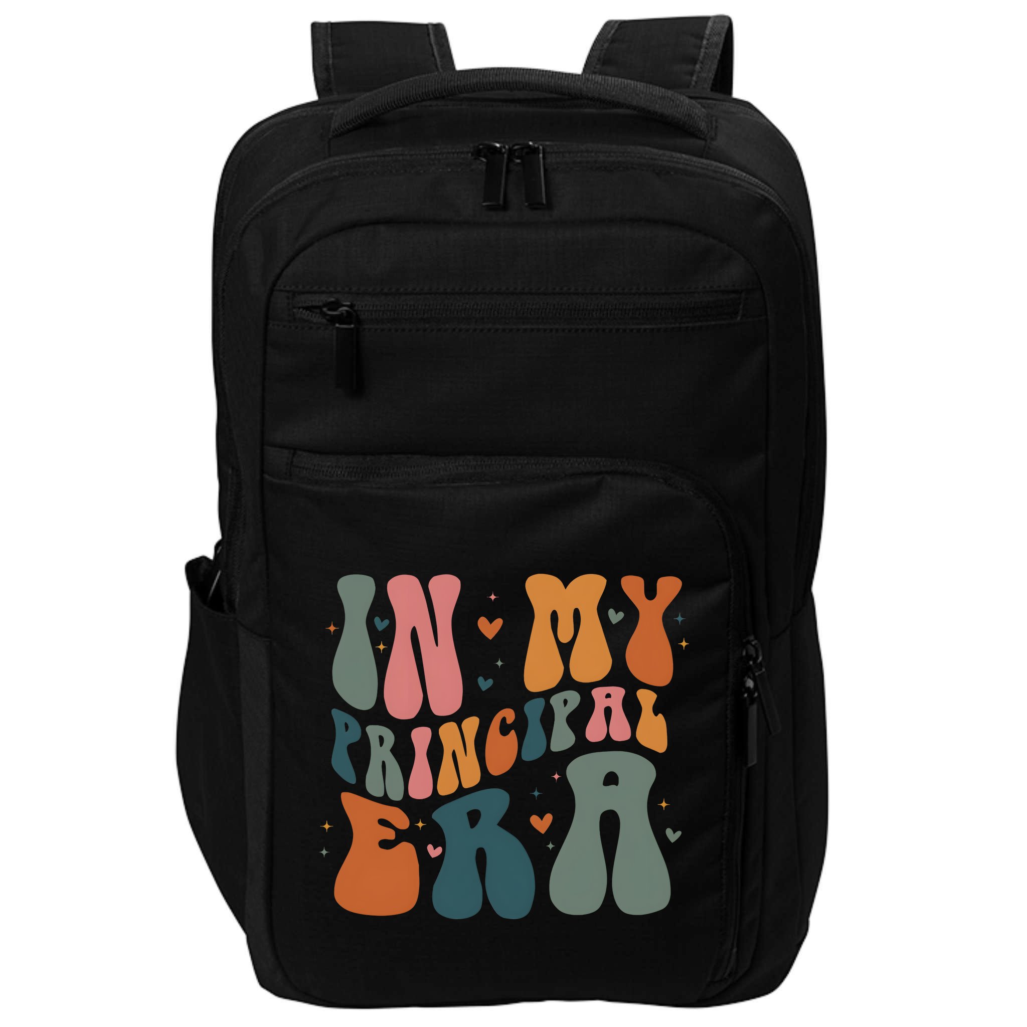 In My Principal Era Retro Back To School Teacher Life Impact Tech Backpack