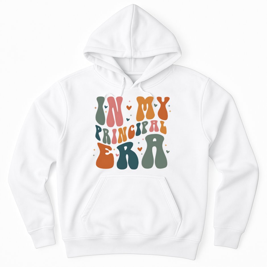 In My Principal Era Retro Back To School Teacher Life Hoodie