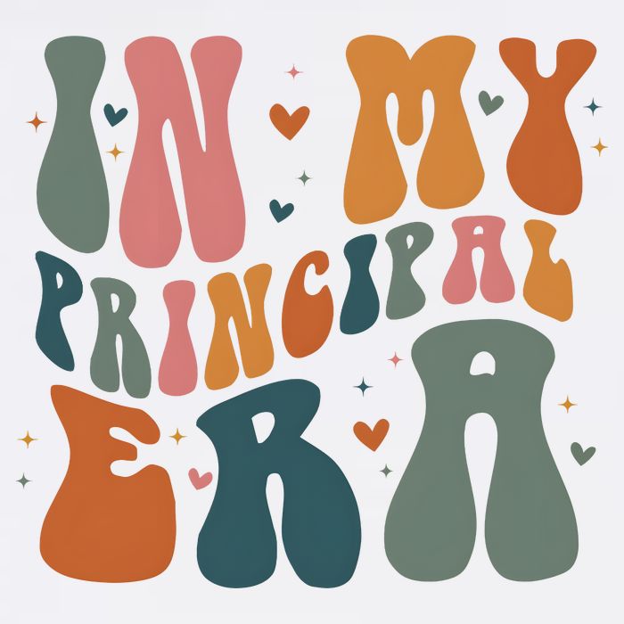 In My Principal Era Retro Back To School Teacher Life Tall T-Shirt