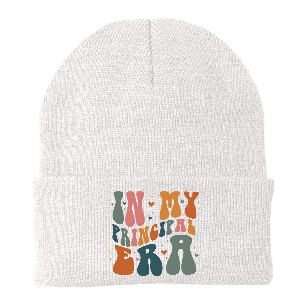 In My Principal Era Retro Back To School Teacher Life Beanie
