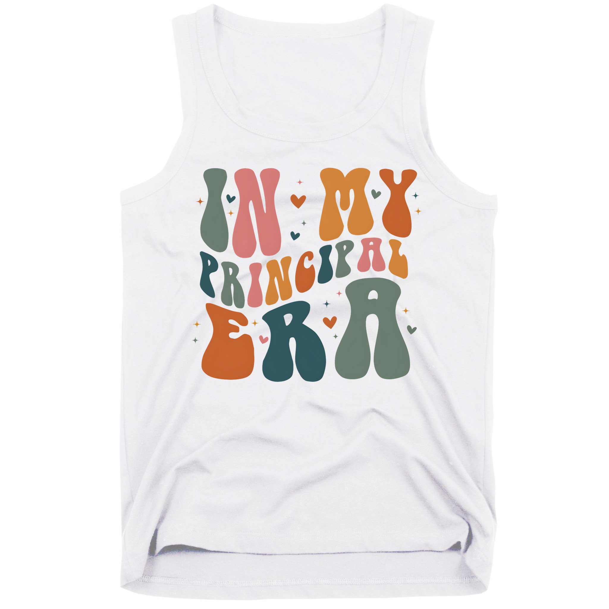 In My Principal Era Retro Back To School Teacher Life Tank Top
