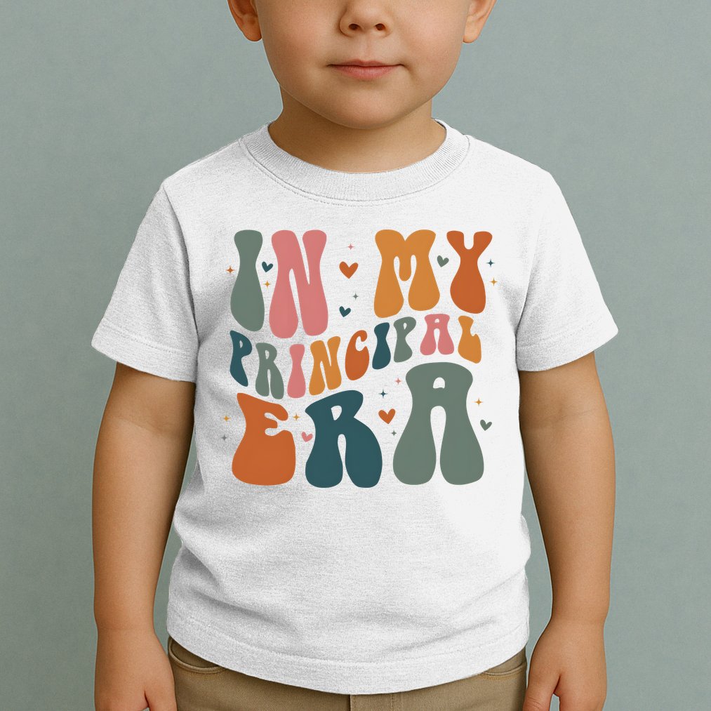 In My Principal Era Retro Back To School Teacher Life Toddler T-Shirt