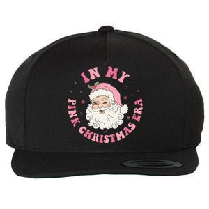 In My Pink Christmas Era Xmas Groovy Santa Holiday Great Gift Wool Snapback Cap